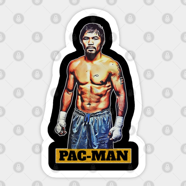 Manny Pacquiao Pac Man Sticker by mobilunik